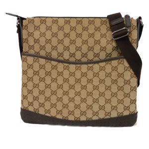 GUCCI Beige Leather Shoulder Bag